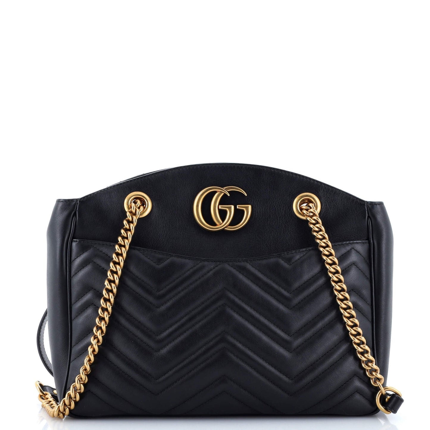 GG Marmont Chain Tote Matelasse Leather Medium