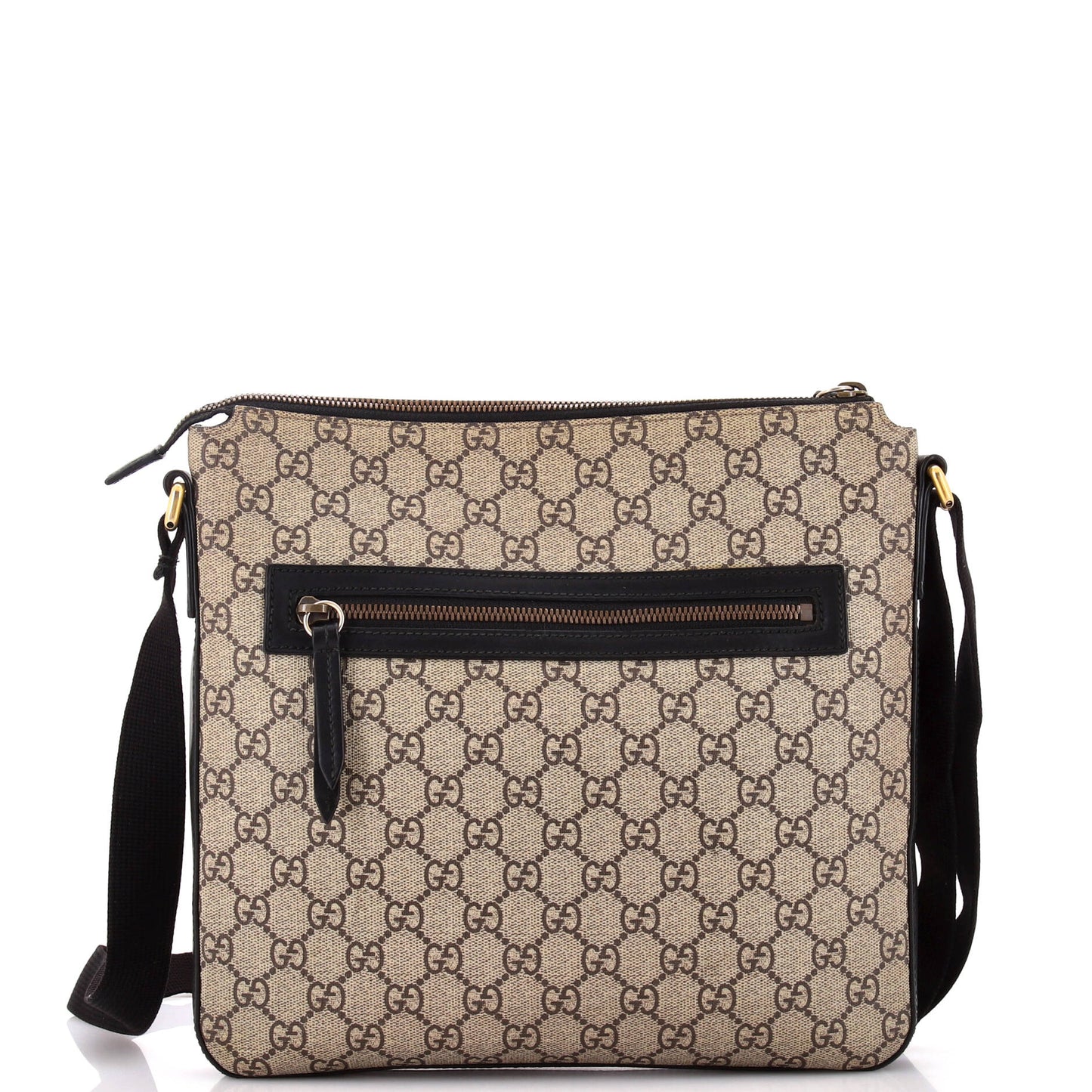 Flat Messenger Bag Printed GG Coated Canvas Medium