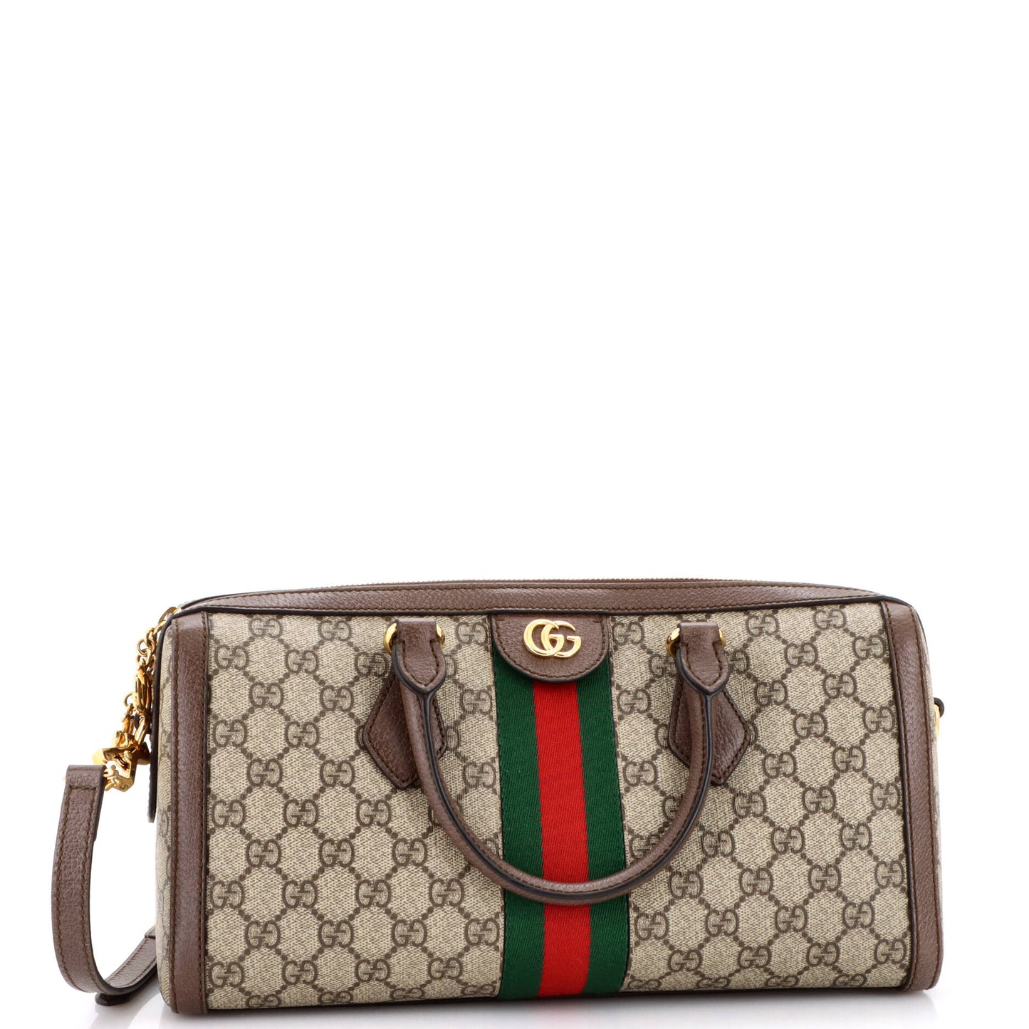 Ophidia Boston Bag GG Coated Canvas Medium