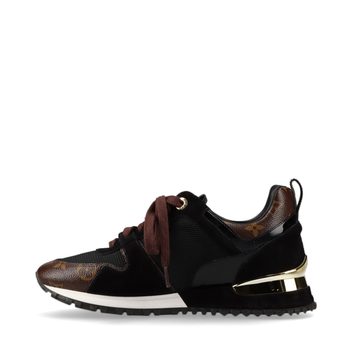 Louis Vuitton Runwayline 18 Years MeshLeather Trainers 37.5  BlackÃ—Brown CL0188 Monogram  Bag