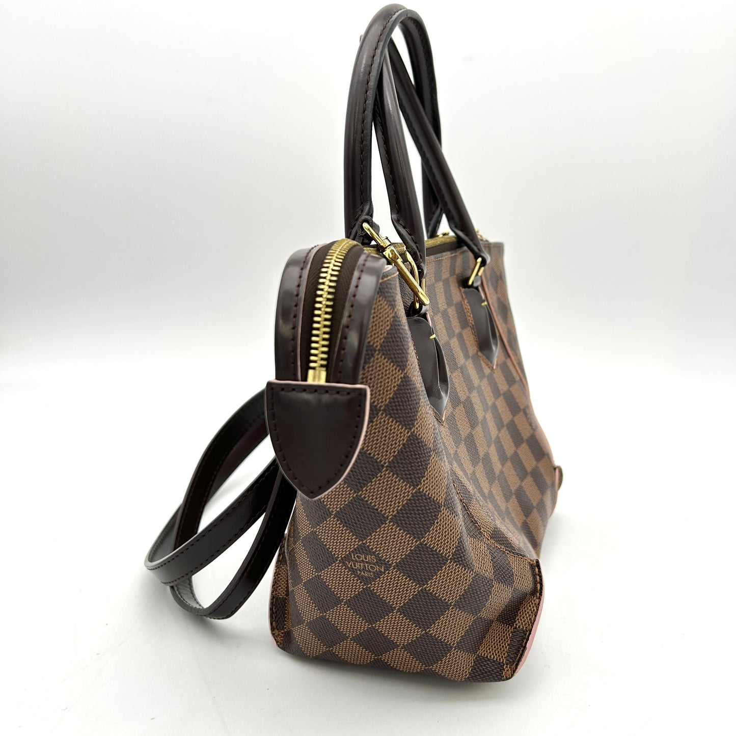 Louis Vuitton Damier Ebene Caissa Tote PM Rose Ballerine LA30608