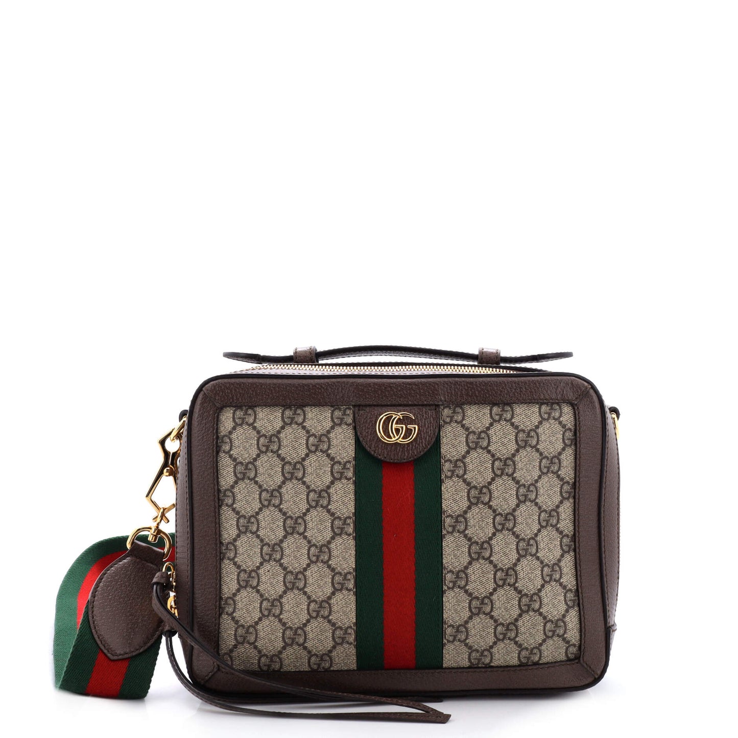 Ophidia Zip Around Camera Bag GG Coated Canvas Small