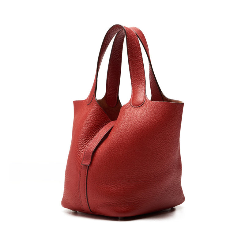 HERMES ERMES Picotin PM Handbag clement Rouge (Silver G ) Handbag  Handbag Ladies Handbags ÃƒÂ£Ã¢â€šÂ¬Ã‚Â ShipÃƒÂ£Ã¢â€šÂ¬Ã¢â‚¬Ëœ Ladies Handbags Ladies Online