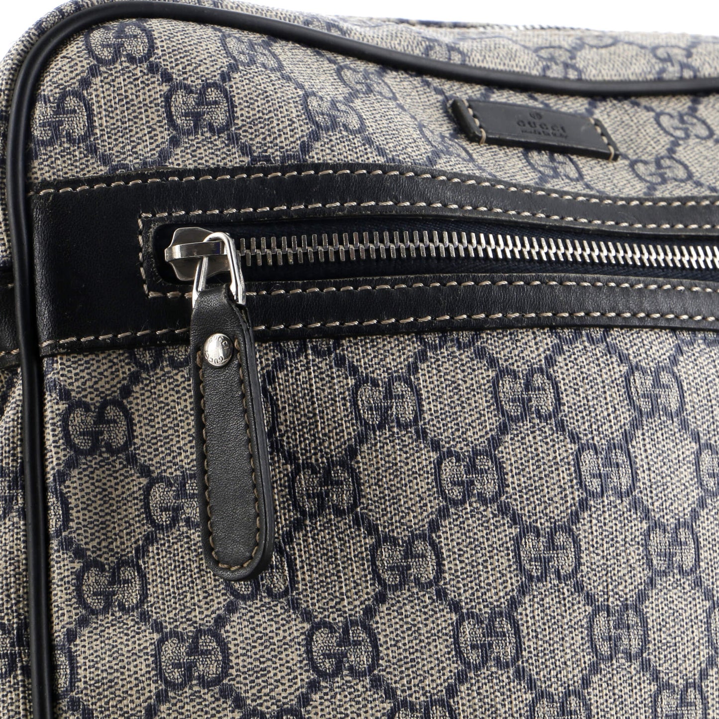 Front Zip Messenger GG Coated Canvas Medium