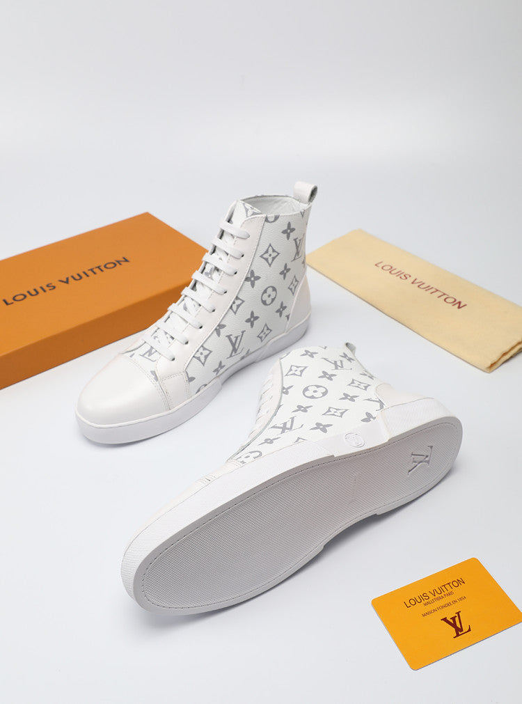GLM - LUV High GLMnogram White Boot Sneaker