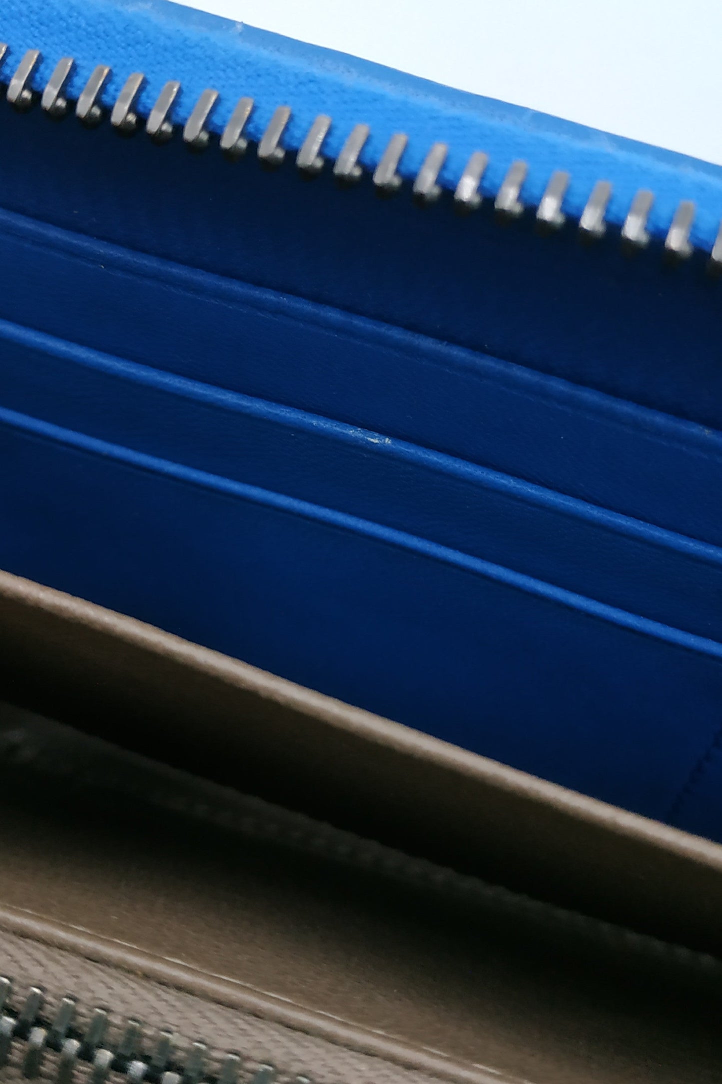 Intrecciato Continental Wallet Blue
