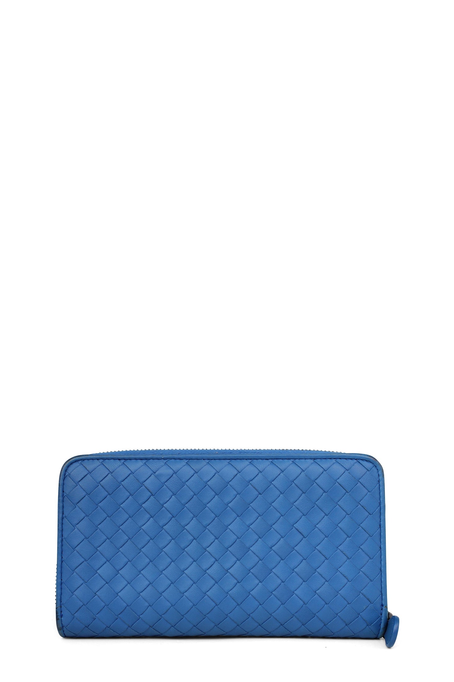 Intrecciato Continental Wallet Blue