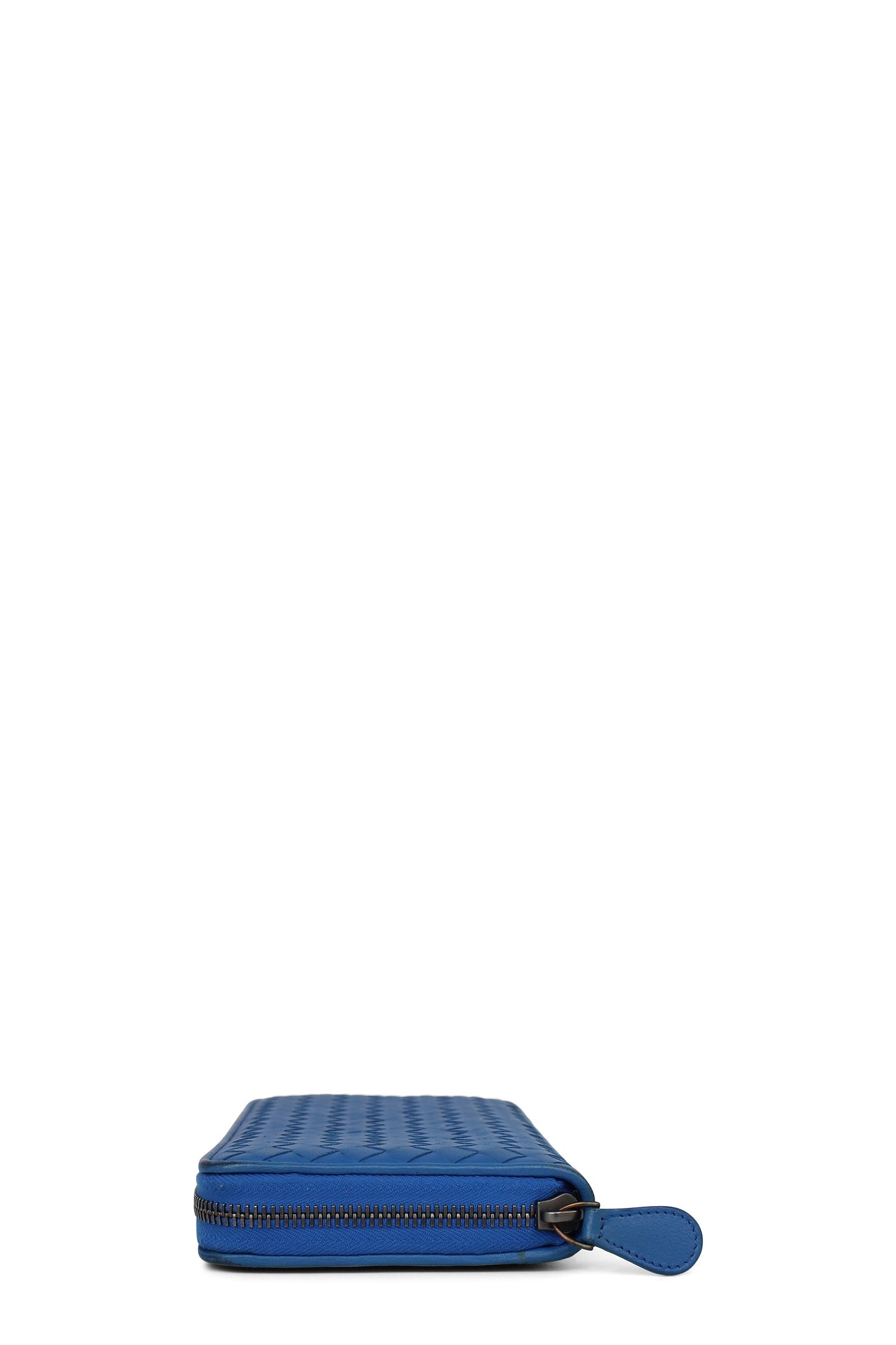Intrecciato Continental Wallet Blue