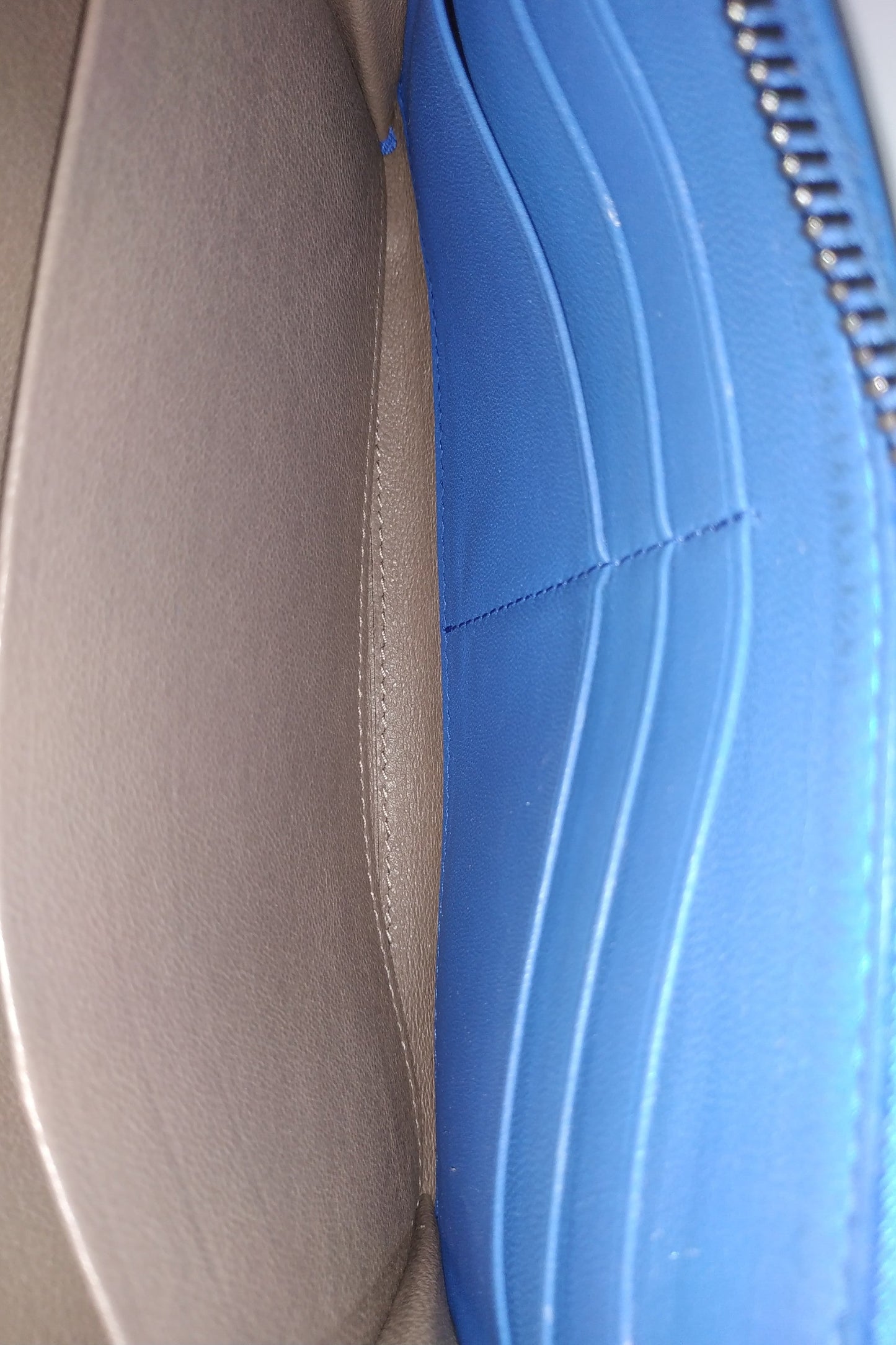 Intrecciato Continental Wallet Blue