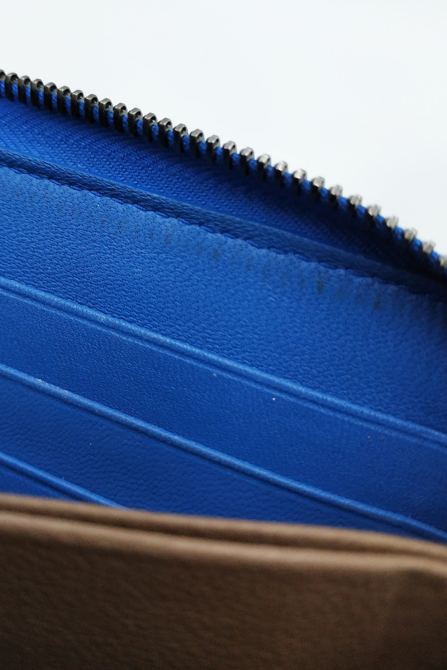 Intrecciato Continental Wallet Blue