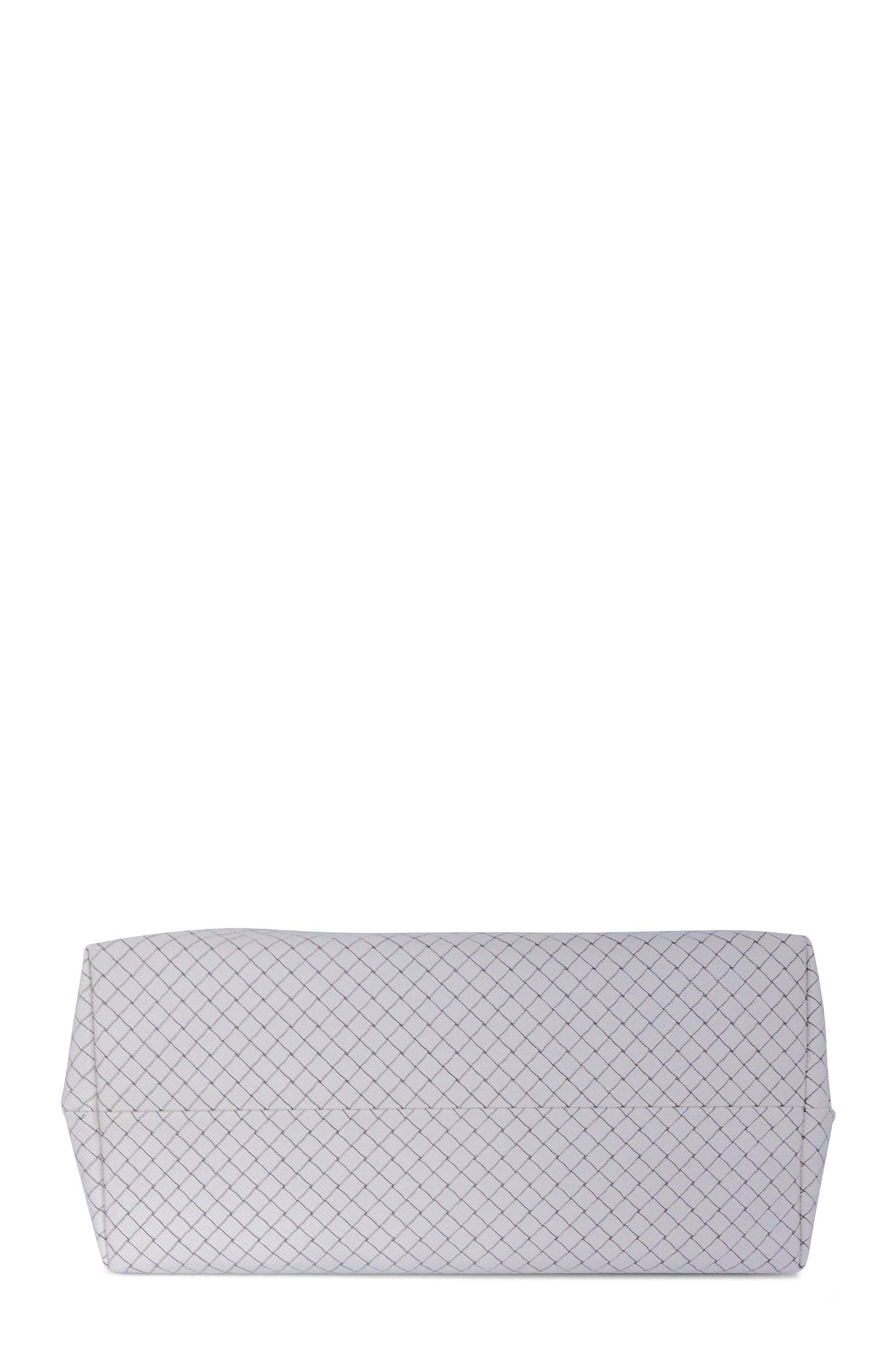 Printed Canvas Shopping Tote Brown