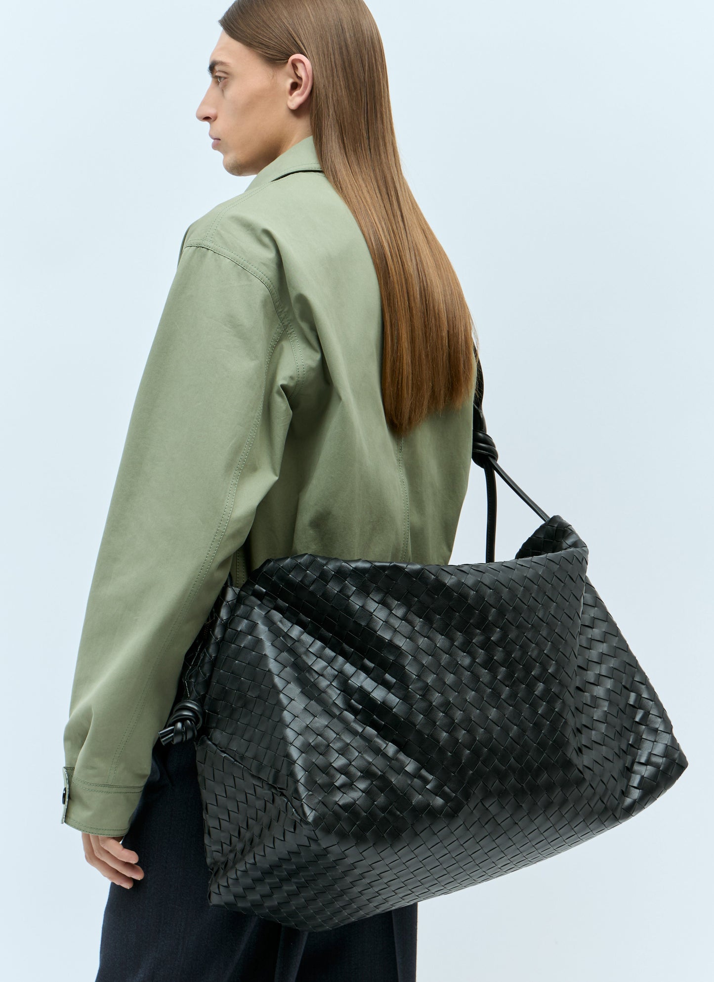 Bottega Veneta Men Large Loop Weekender Bag