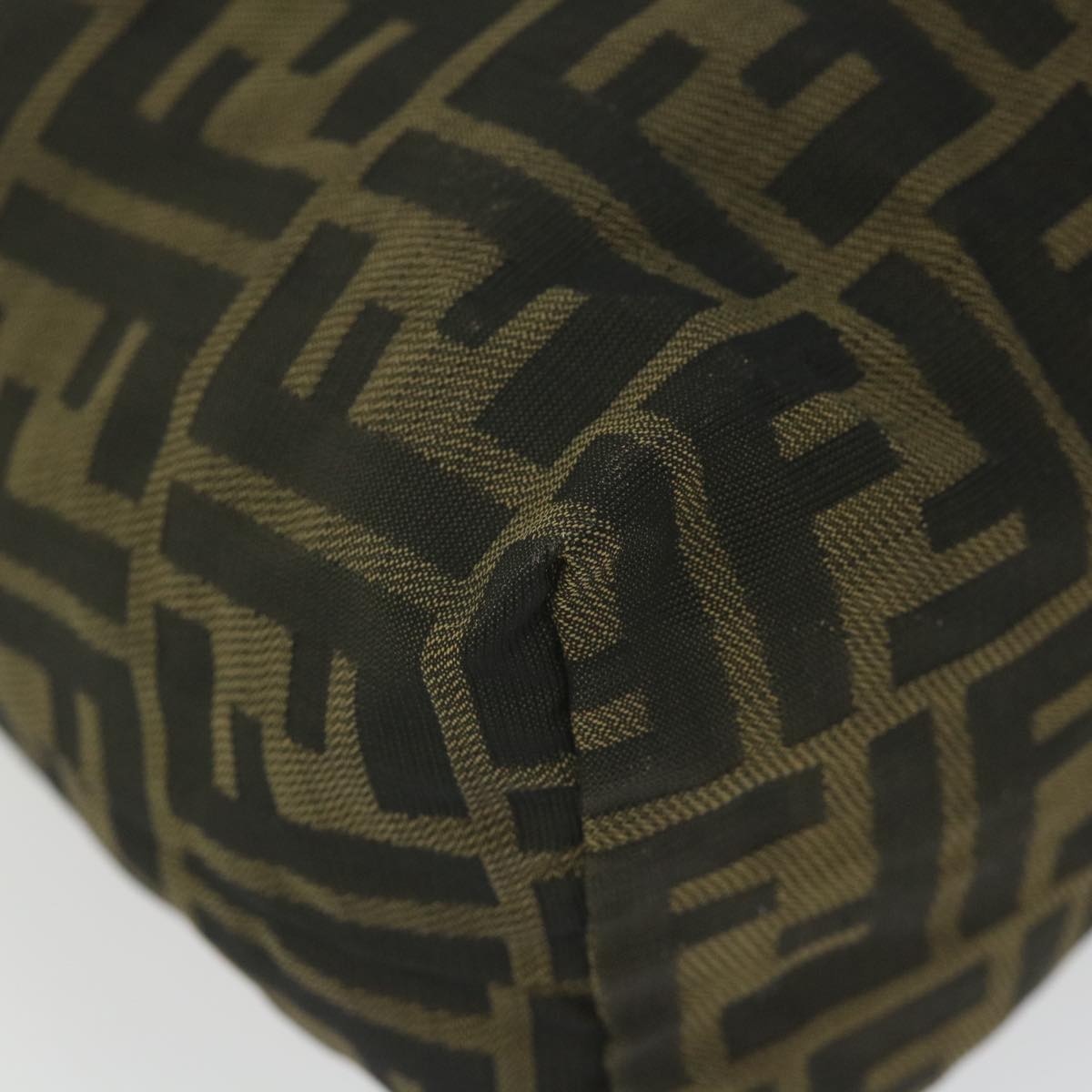 FENDI Zucca Canvas Pouch Black Brown bs10045