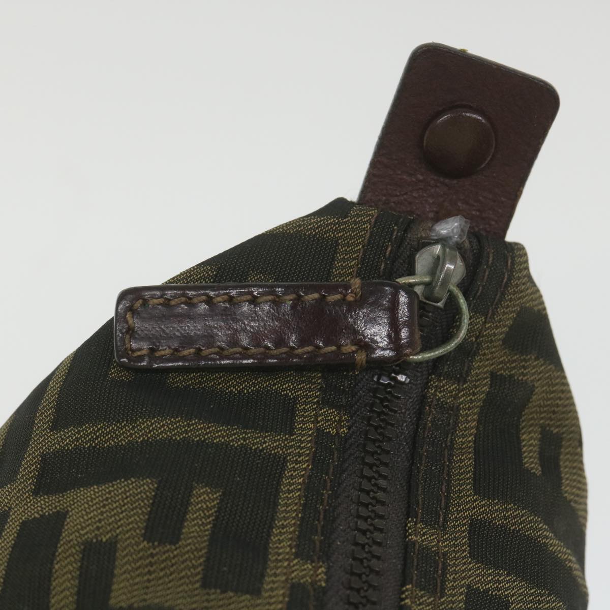 FENDI Zucca Canvas Pouch Black Brown bs10045