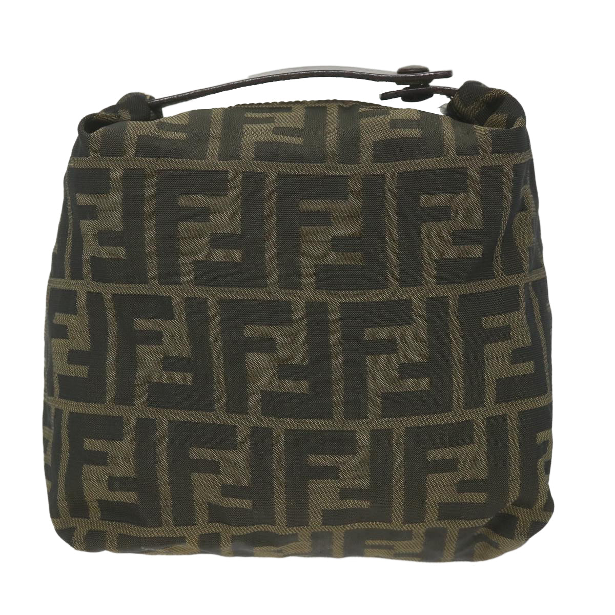 FENDI Zucca Canvas Pouch Black Brown bs10045