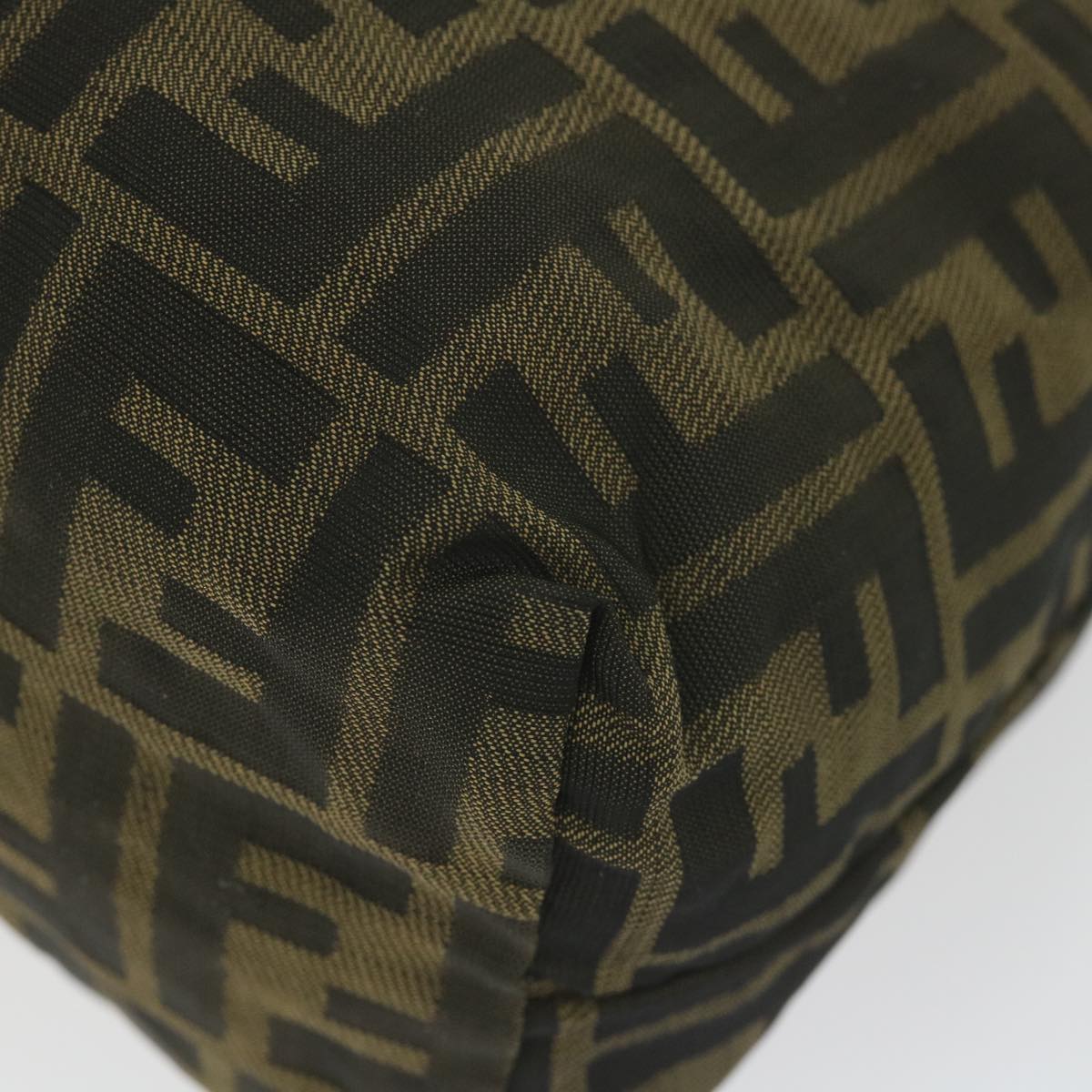 FENDI Zucca Canvas Pouch Black Brown bs10045