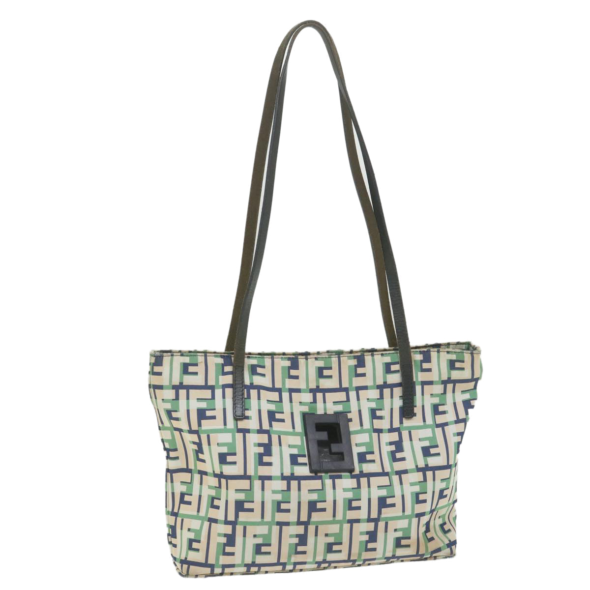 FENDI Zucca Canvas Tote Bag Green bs10046