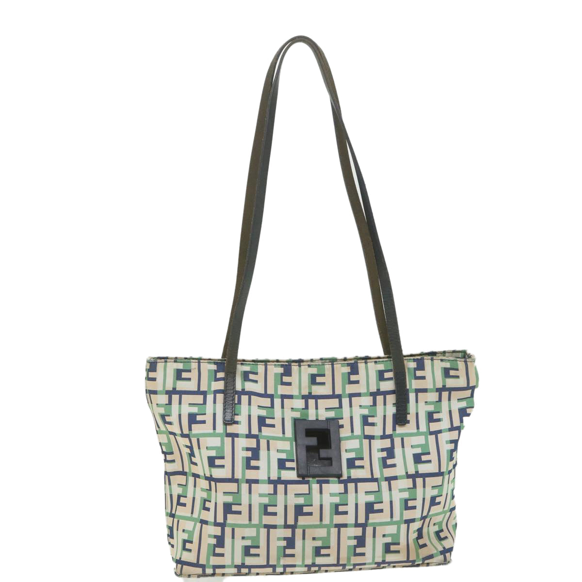 FENDI Zucca Canvas Tote Bag Green bs10046