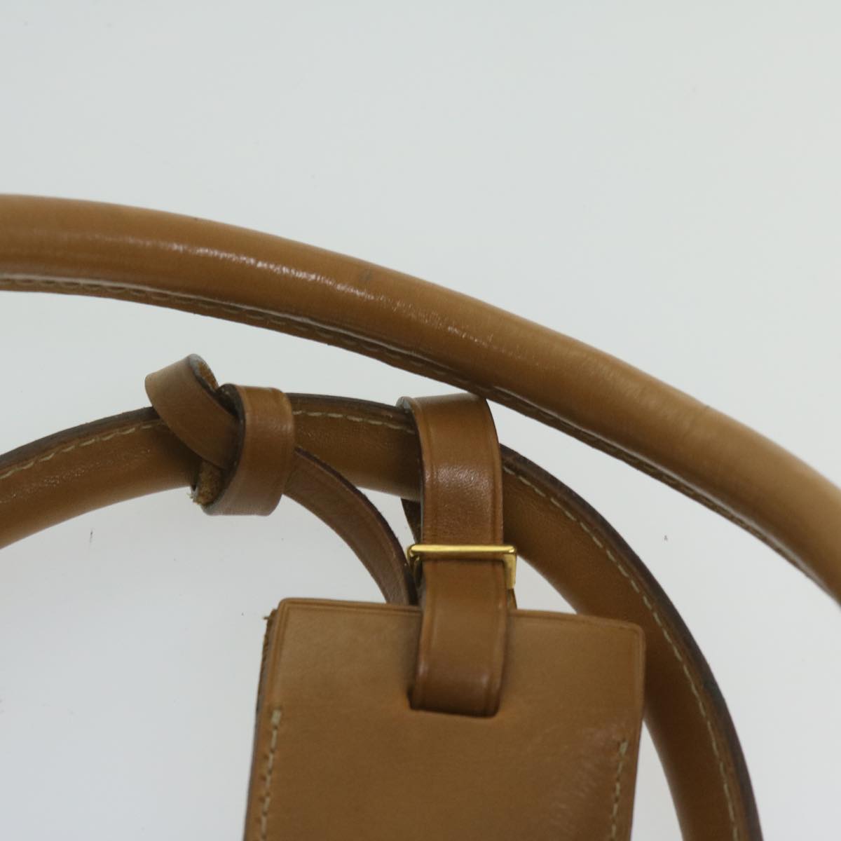 FENDI Pecan Canvas Boston Bag Coated Canvas Brown bs10091