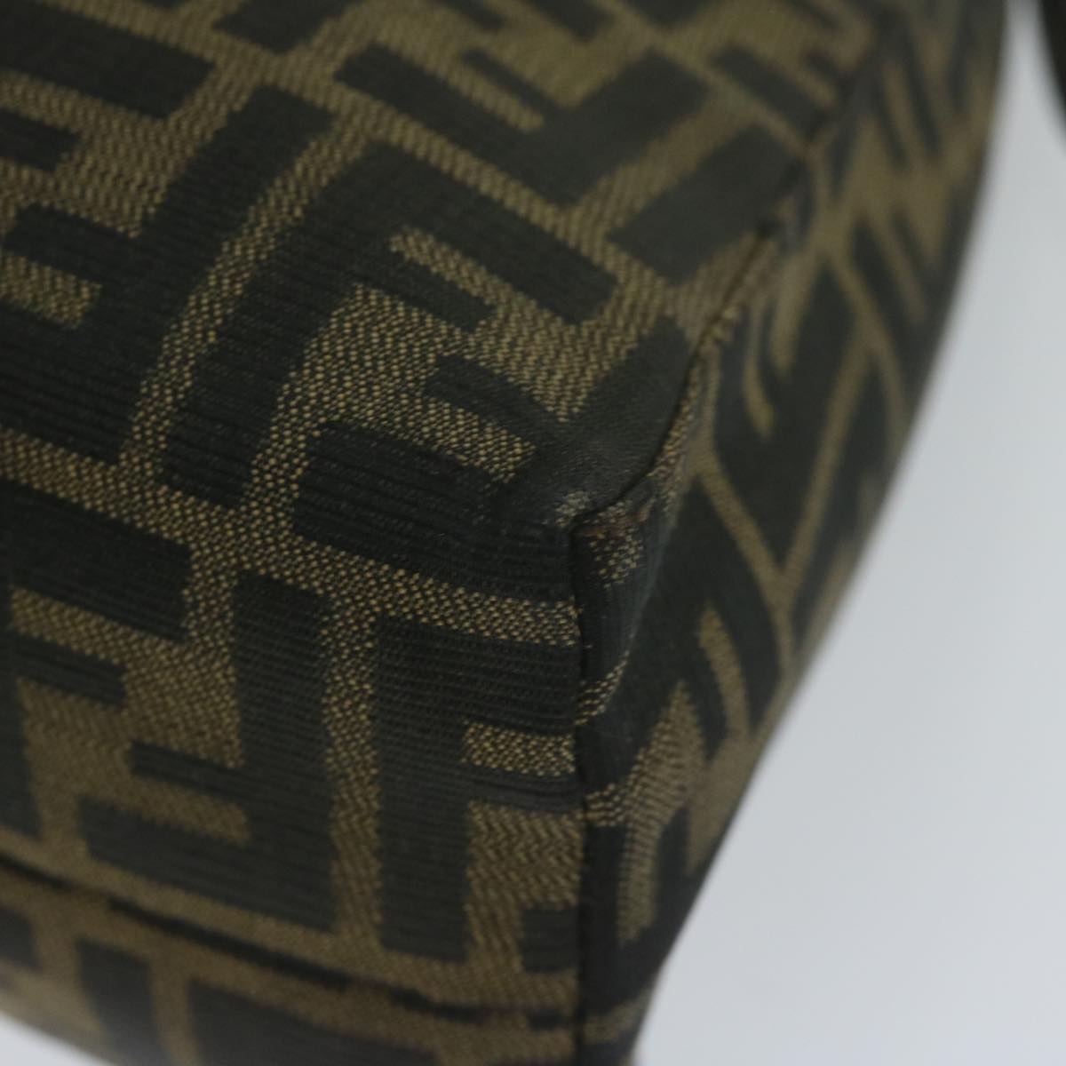 FENDI Zucca Canvas Mamma Baguette Shoulder Bag Brown bs10329