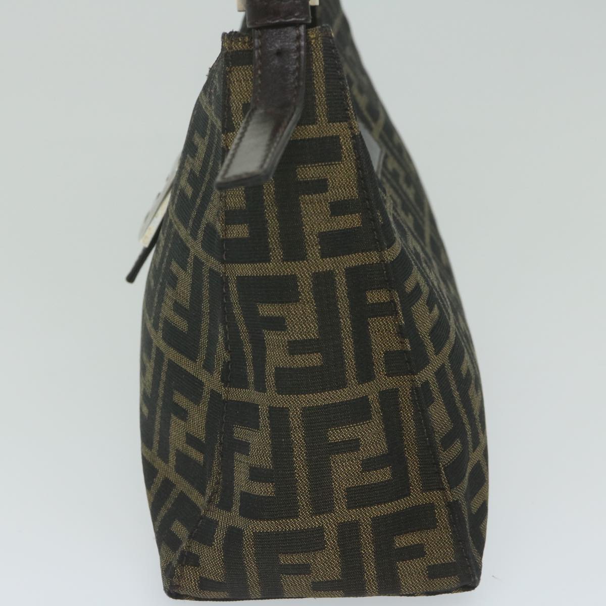FENDI Zucca Canvas Mamma Baguette Shoulder Bag Brown bs10329