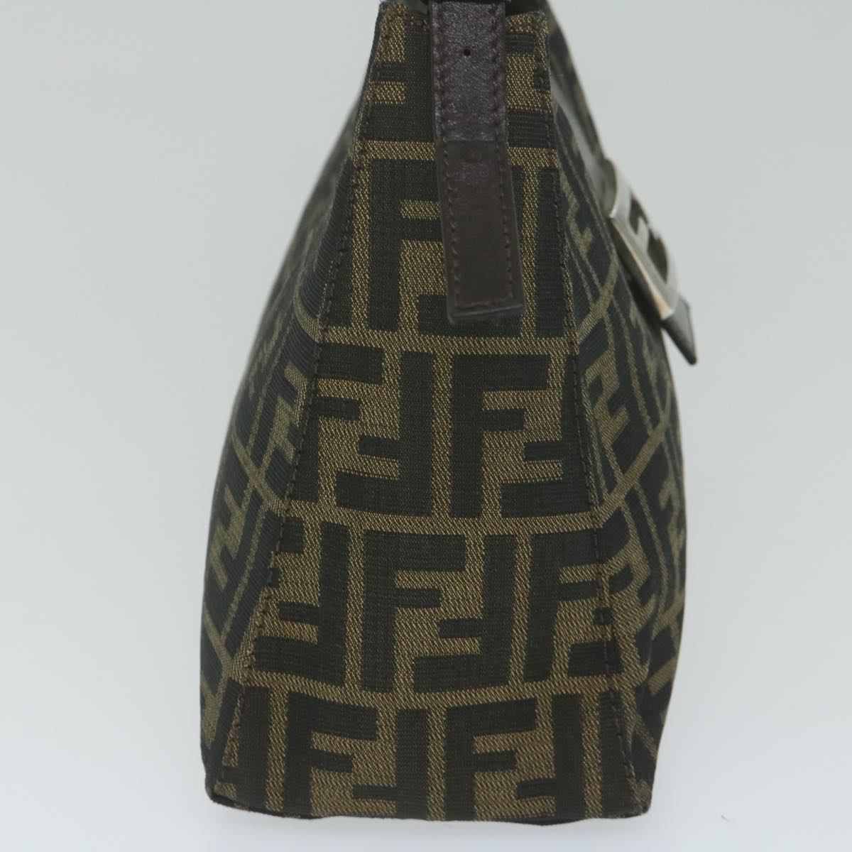 FENDI Zucca Canvas Mamma Baguette Shoulder Bag Brown bs10329