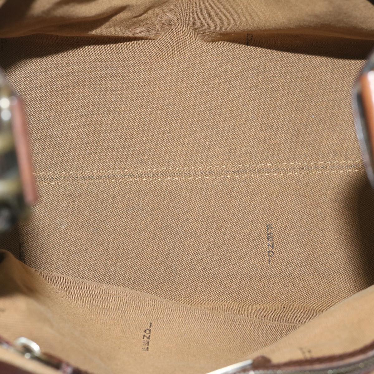 FENDI Zucca Canvas Hand Bag Black Brown bs10335