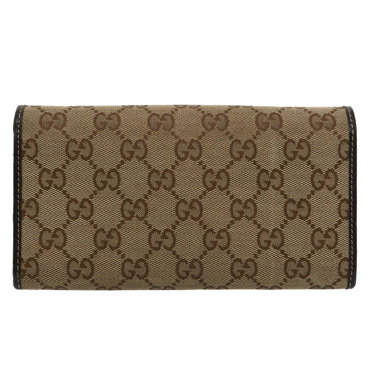 GUCCI GG Canvas Long Wallet Beige 251861 bs10353