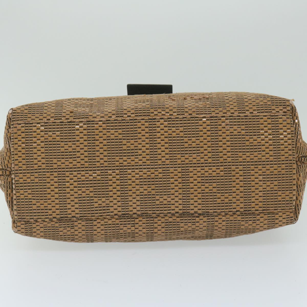 FENDI Mamma Baguette Shoulder Bag Leather Brown bs10413