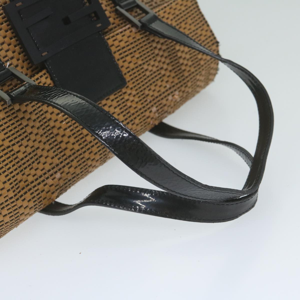 FENDI Mamma Baguette Shoulder Bag Leather Brown bs10413