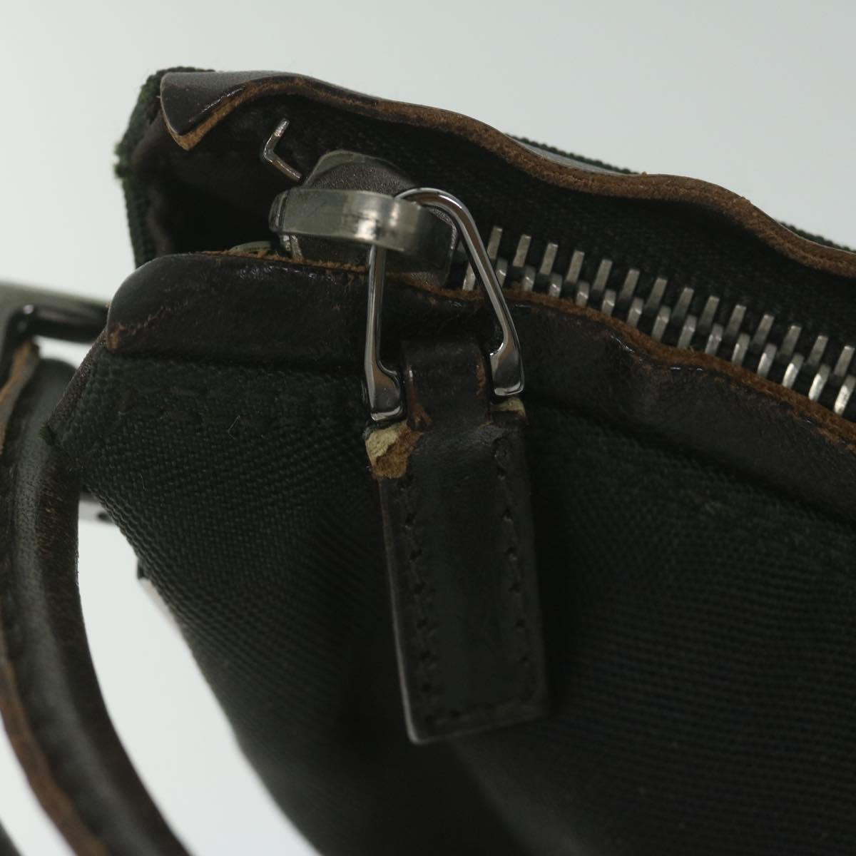GUCCI Shoulder Bag Nylon Brown bs10421