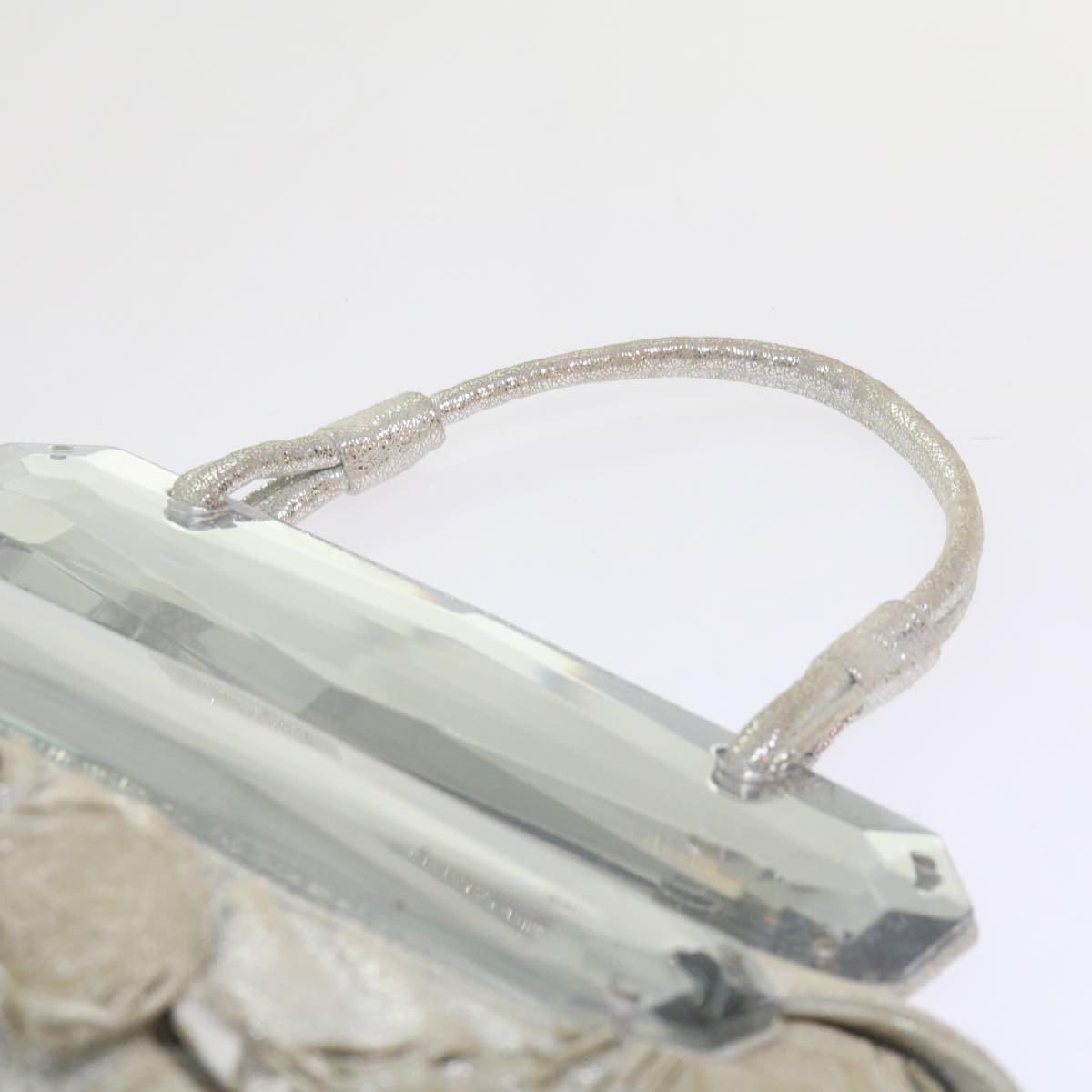 FENDI Hand Bag Polyester Silver bs10442
