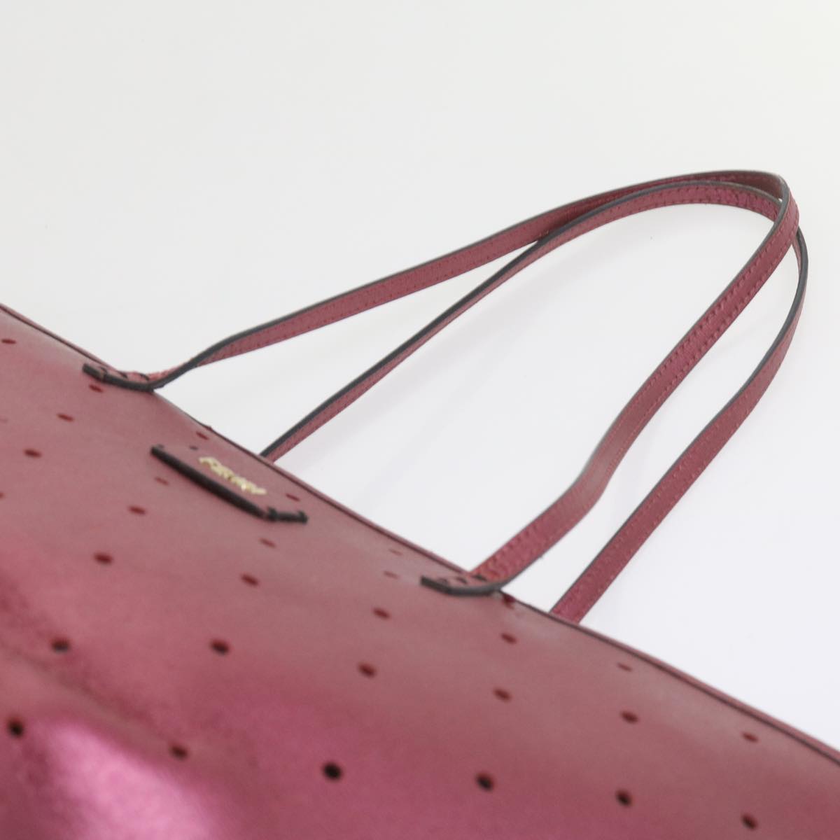 FENDI Tote Bag PVC Leather Pink bs10480