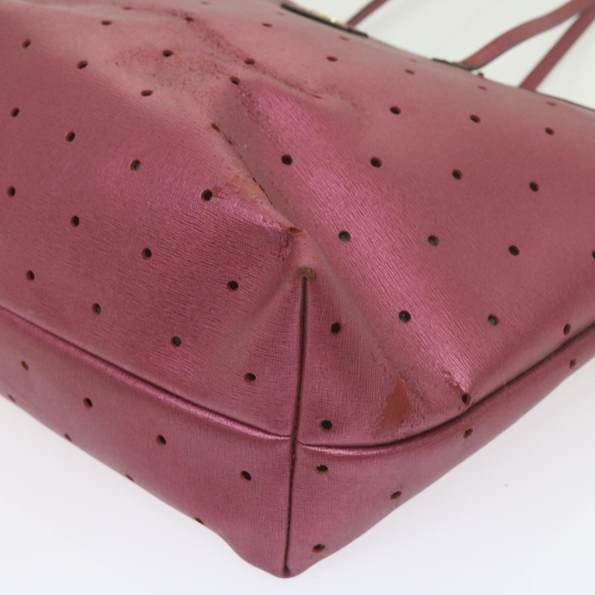 FENDI Tote Bag PVC Leather Pink bs10480