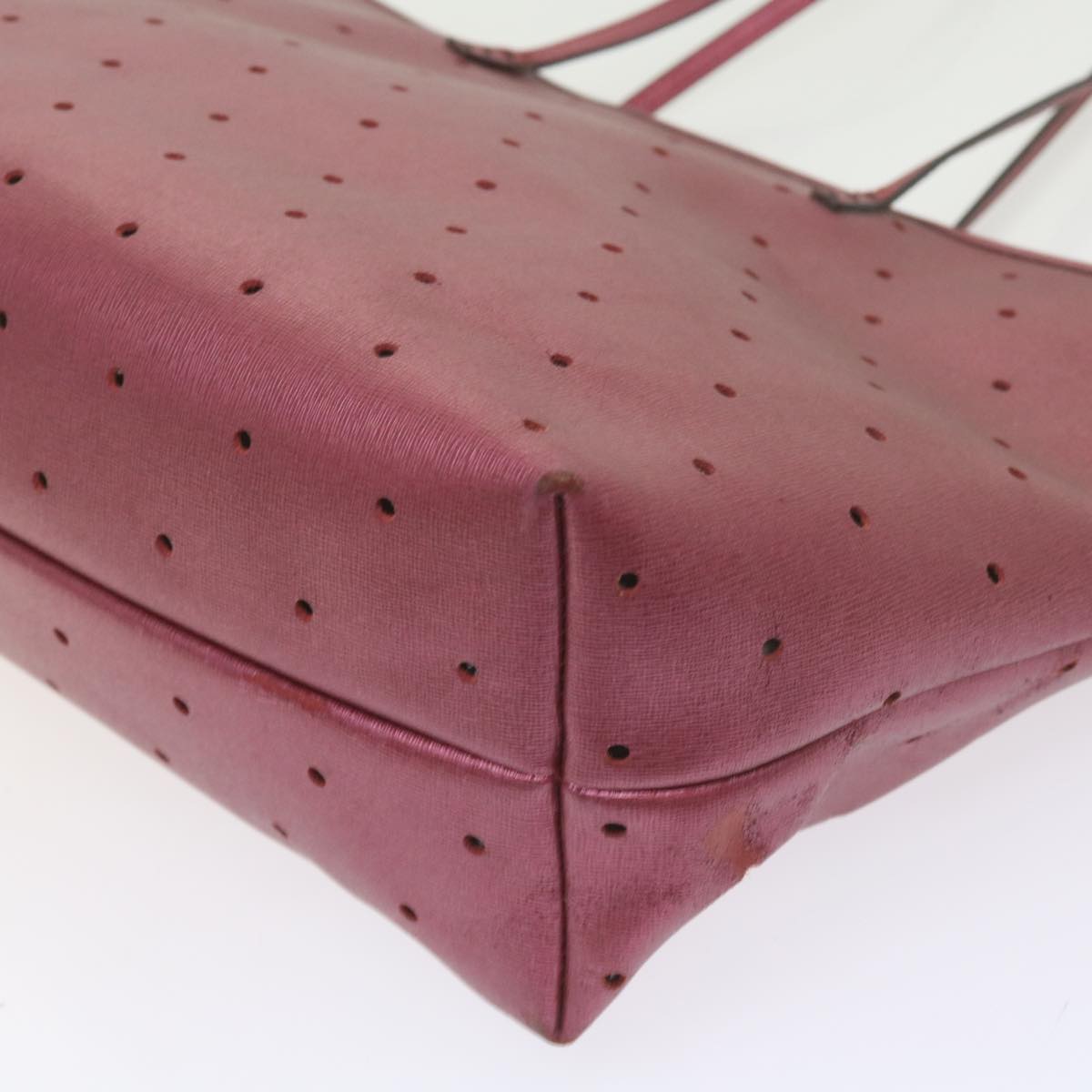 FENDI Tote Bag PVC Leather Pink bs10480