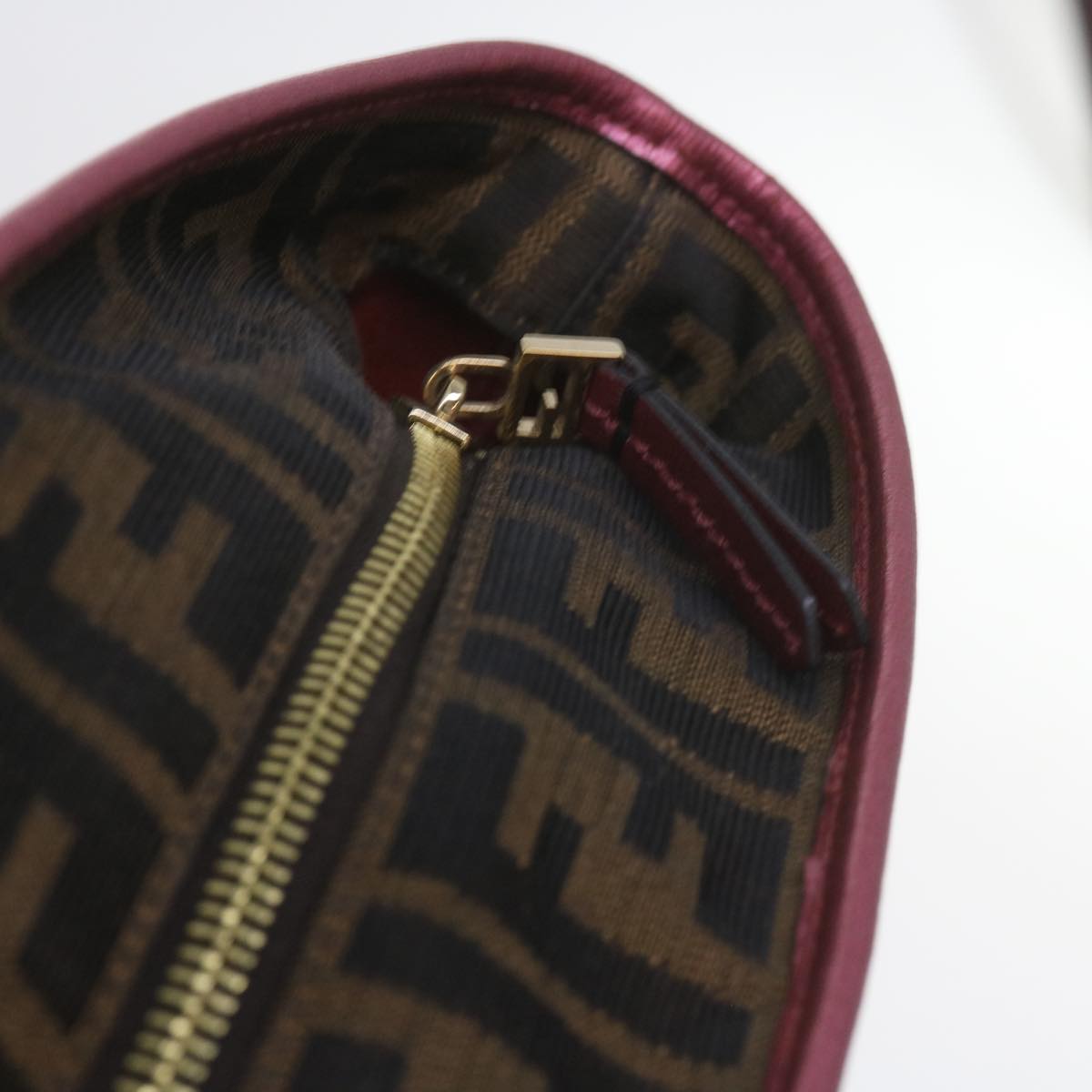 FENDI Tote Bag PVC Leather Pink bs10480