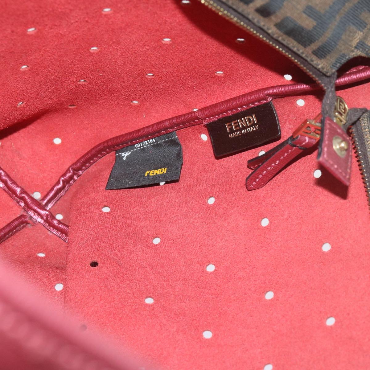 FENDI Tote Bag PVC Leather Pink bs10480