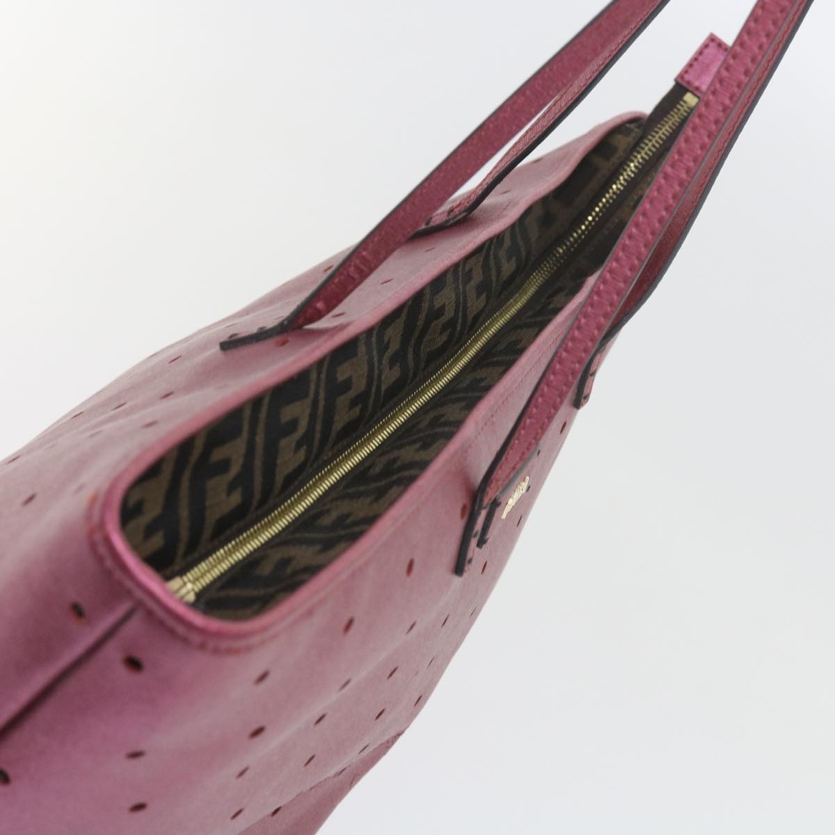 FENDI Tote Bag PVC Leather Pink bs10480