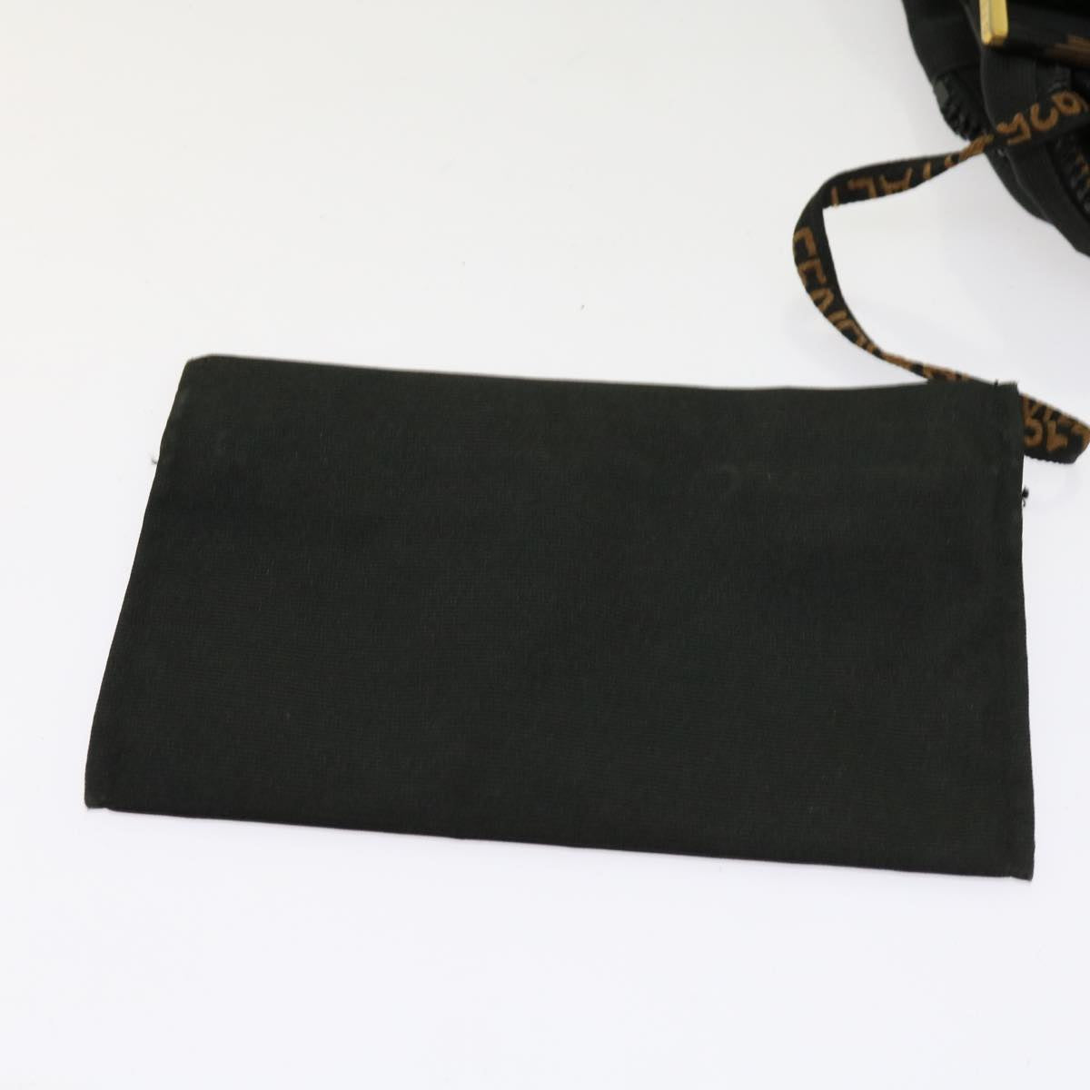 FENDI Zucca Canvas Shoulder Bag Coated Canvas 2Set Brown Black bs10493
