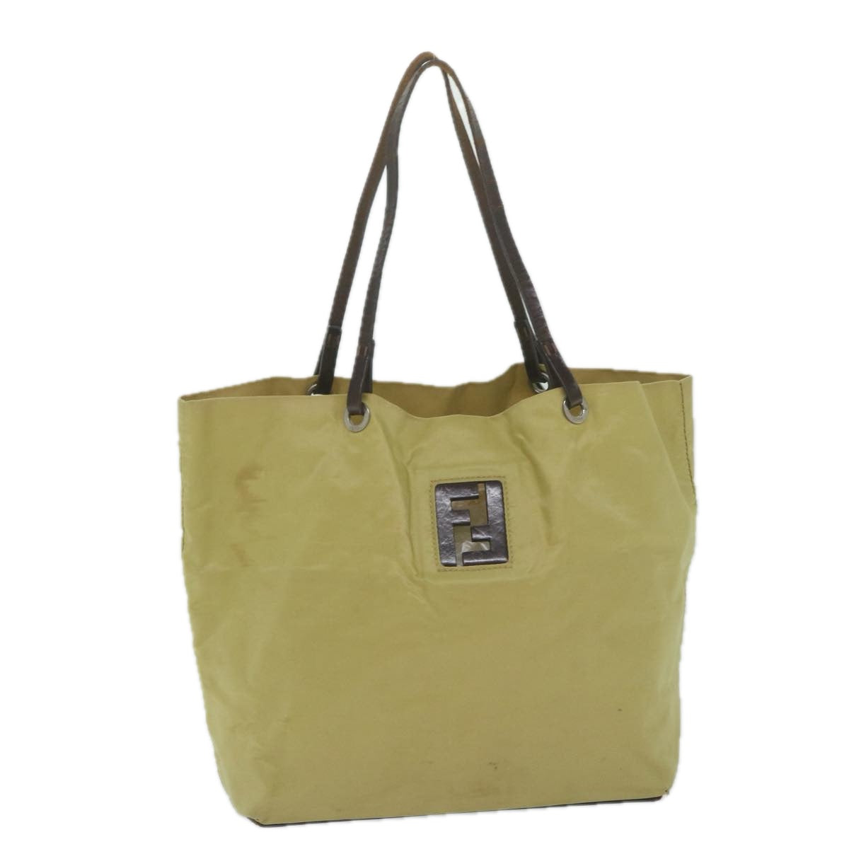 FENDI Tote Bag Nylon Beige bs10498