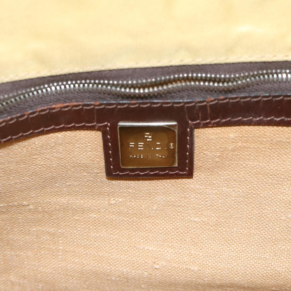 FENDI Tote Bag Nylon Beige bs10498