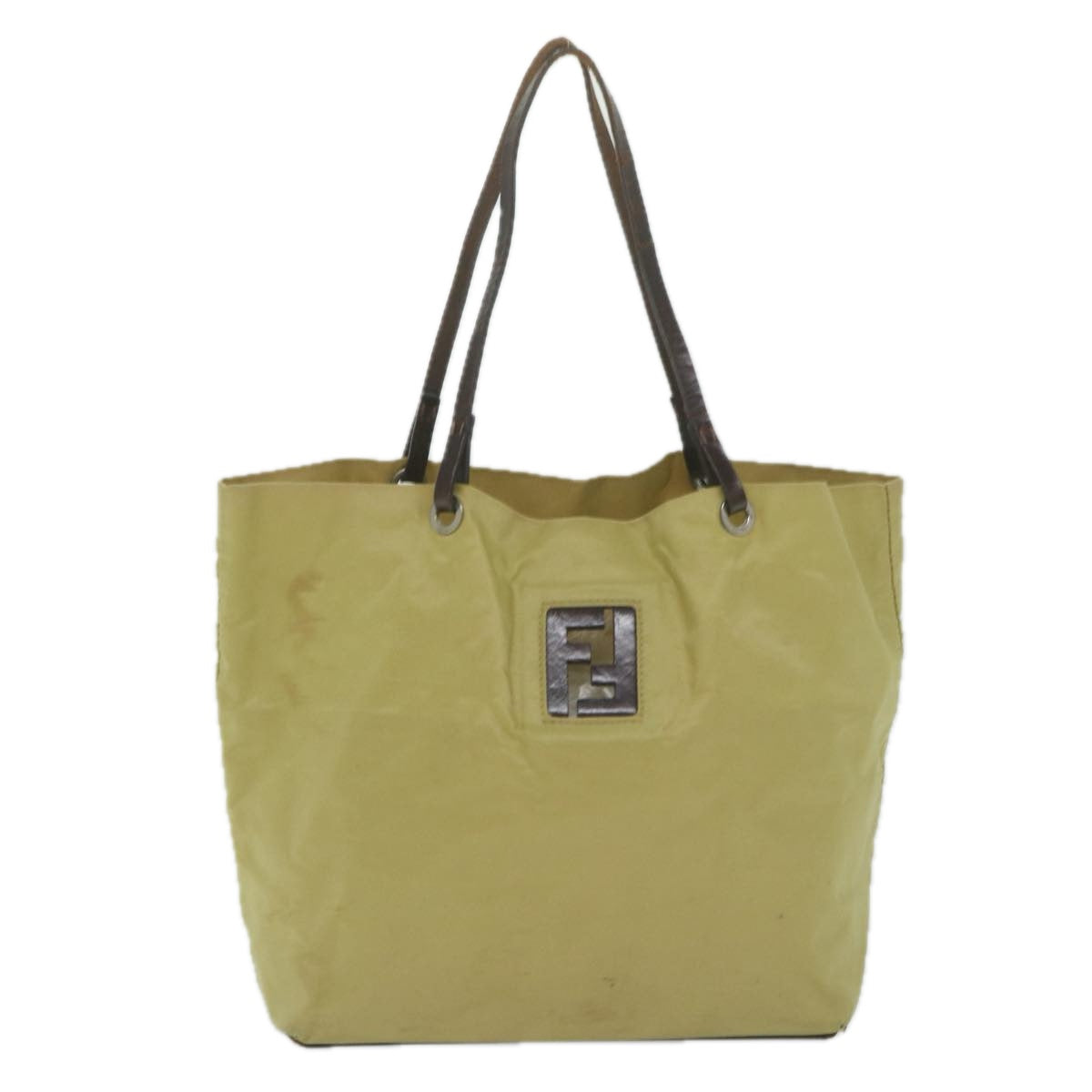 FENDI Tote Bag Nylon Beige bs10498