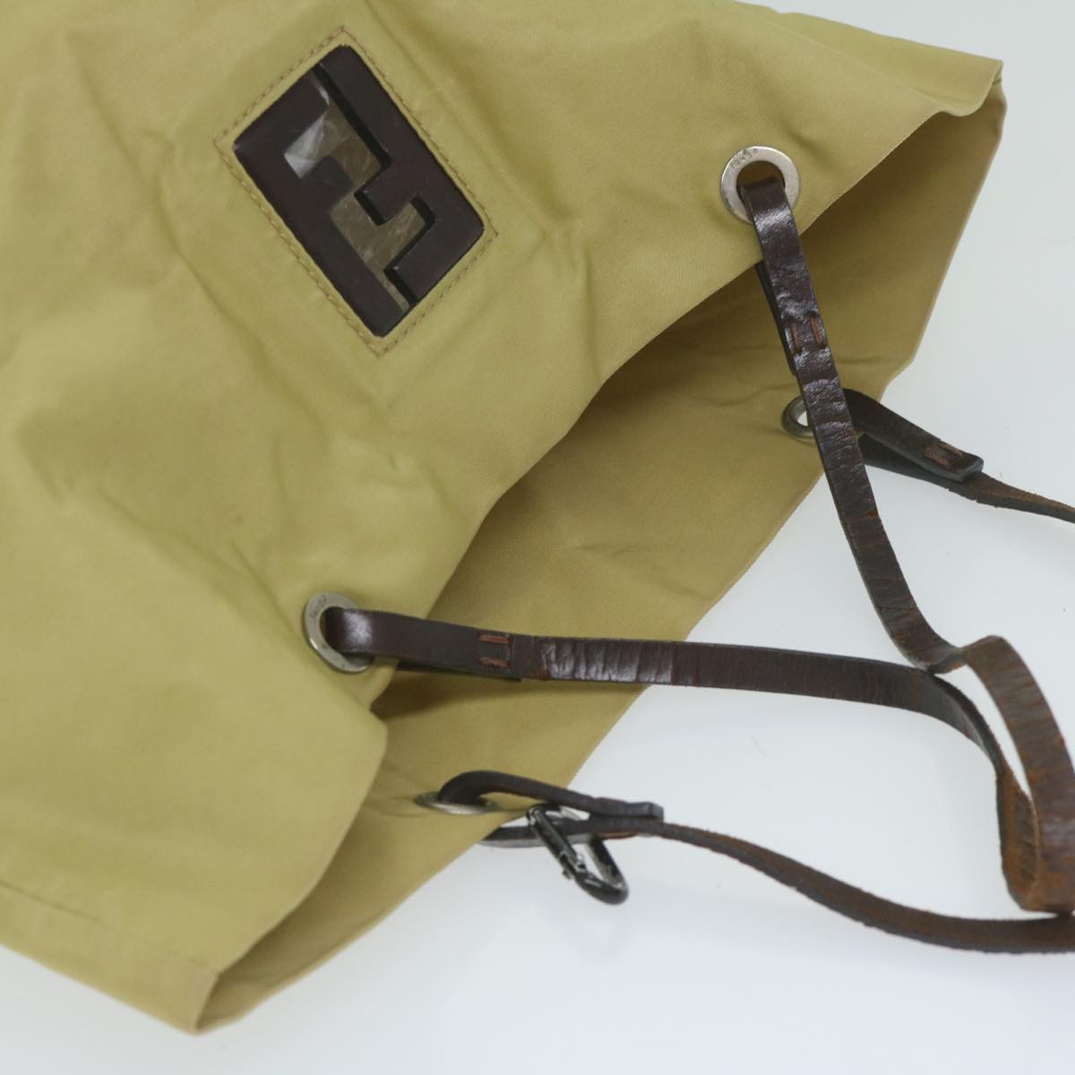 FENDI Tote Bag Nylon Beige bs10498