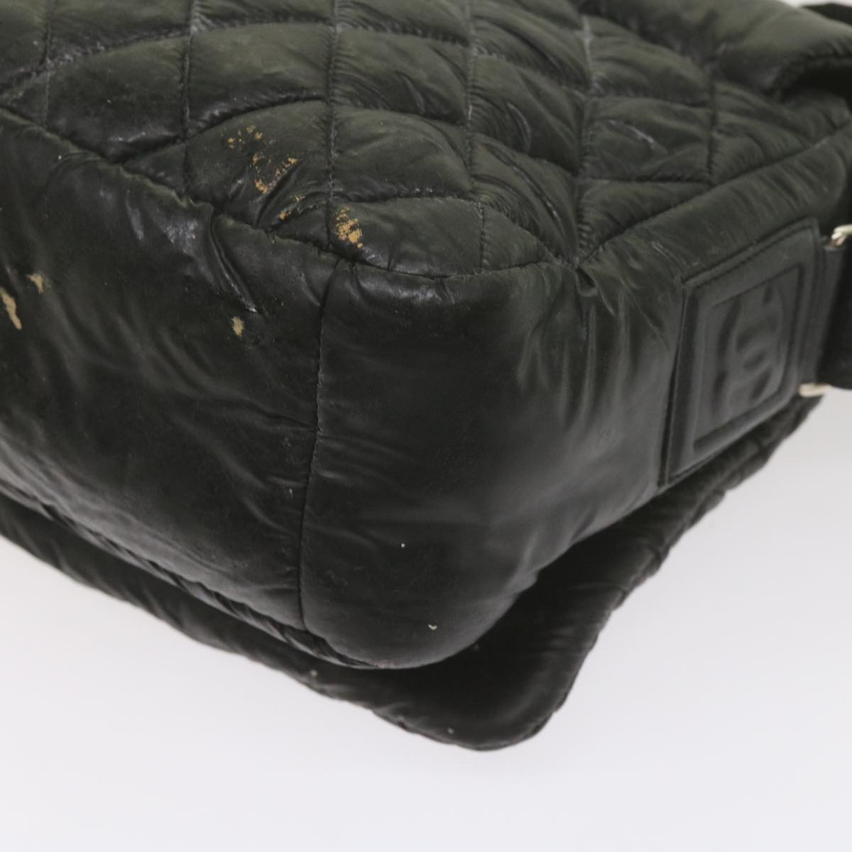 CHANEL Cococoon Shoulder Bag Nylon Black CC bs10518