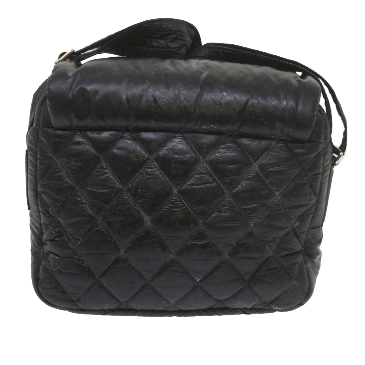 CHANEL Cococoon Shoulder Bag Nylon Black CC bs10518