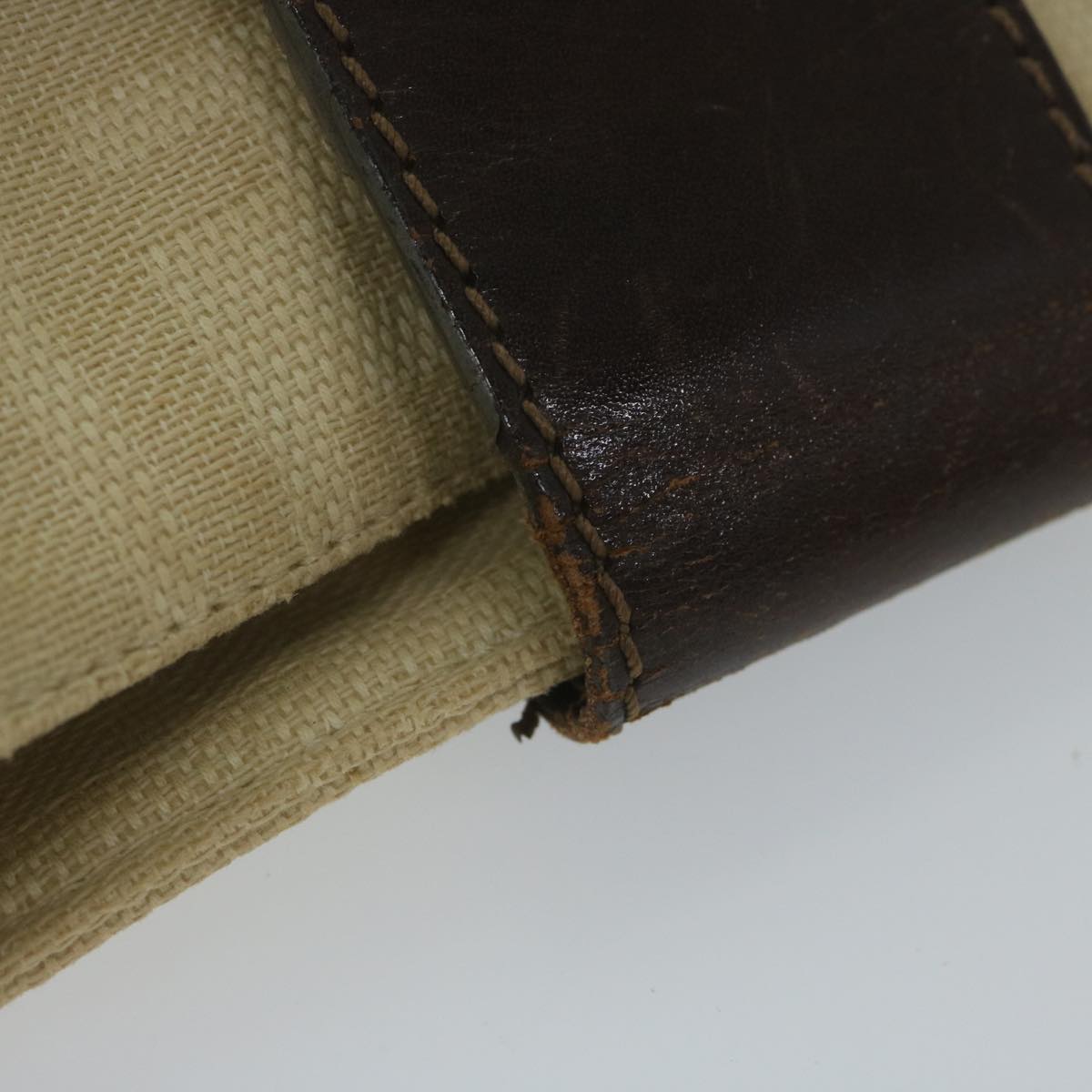 FENDI Zucca Canvas Mamma Baguette Shoulder Bag Beige 2348 26727 008 bs10534