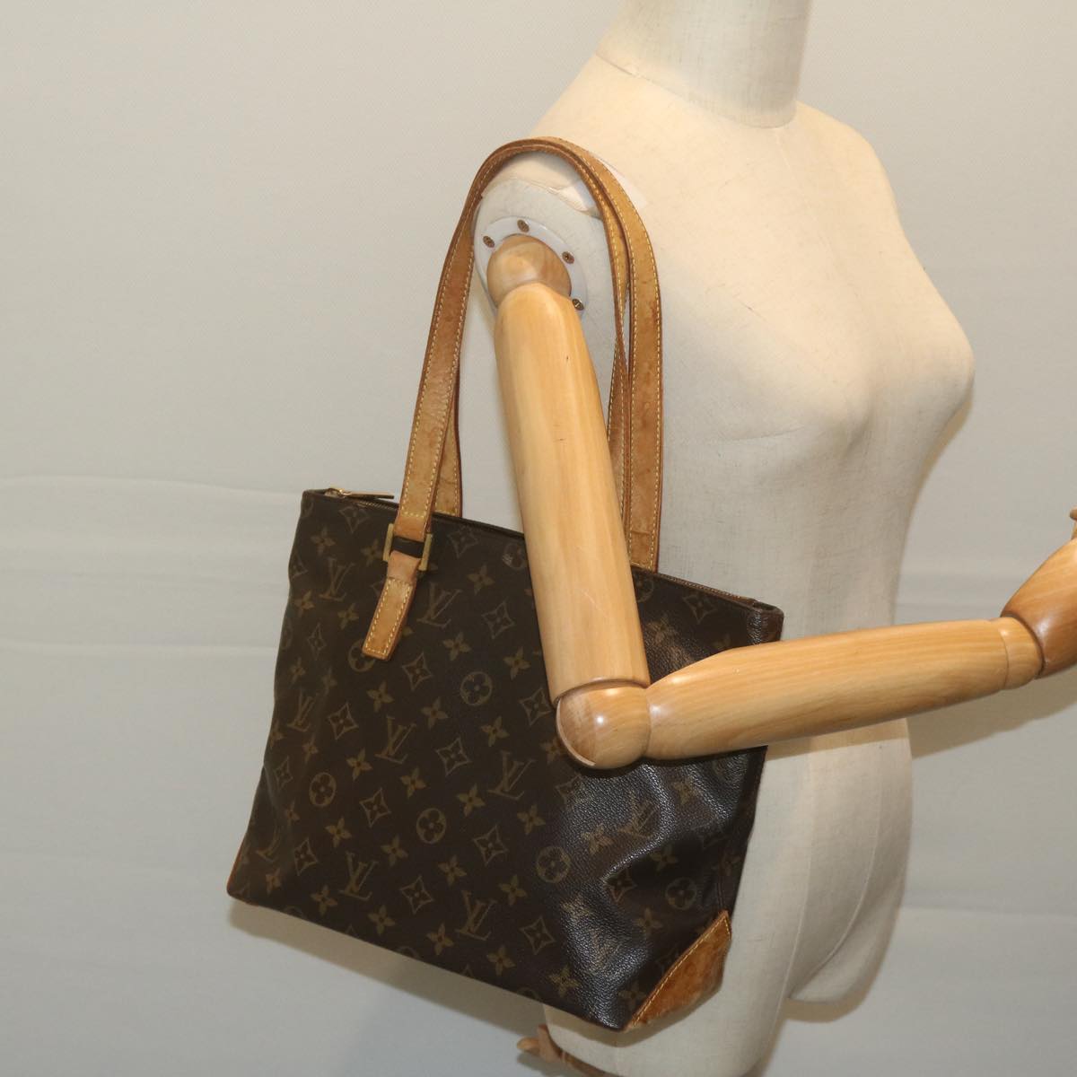 LOUIS VUITTON Monogram Cabas Piano Tote Bag M51148 LV bs10591