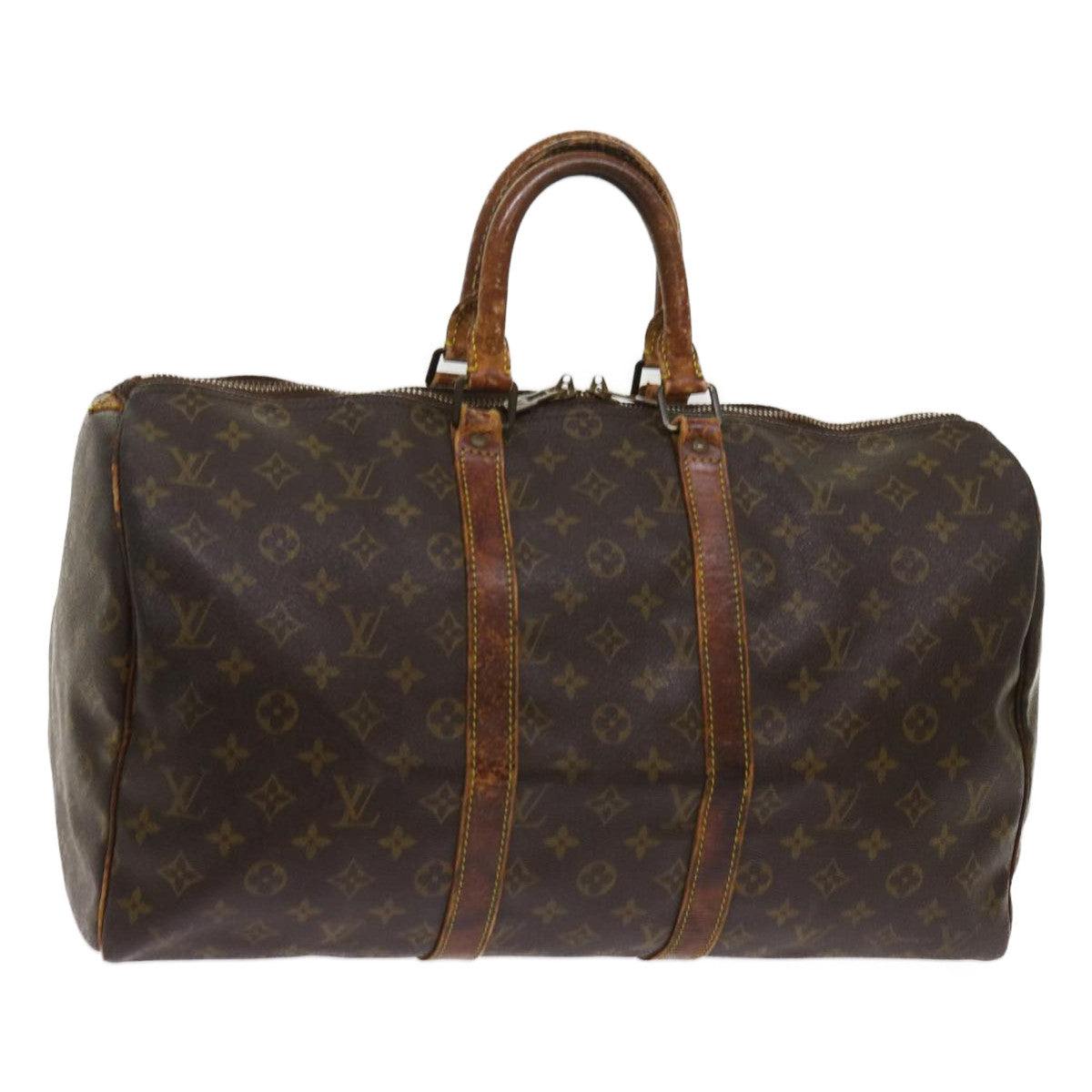 LOUIS VUITTON Monogram Keepall 45 Boston Bag M41428 LV bs10593