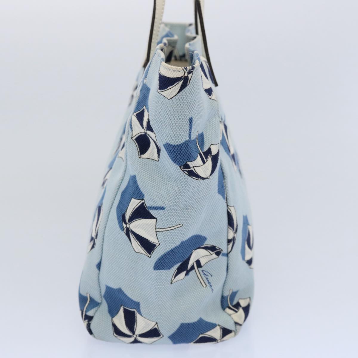 GUCCI Hand Bag Canvas Blue 284721 bs10615