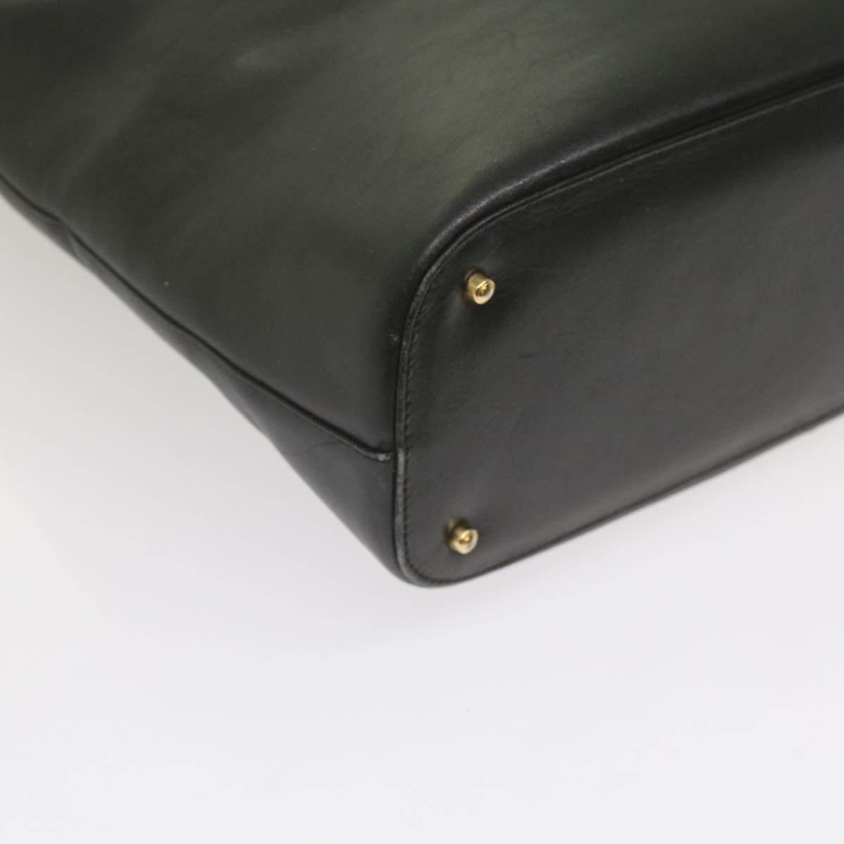 GUCCI Shoulder Bag Leather Black 001 1998 1805 bs10616
